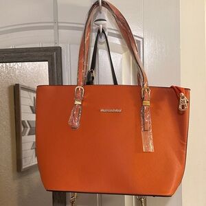 Montana West Vibrant Orange Tote